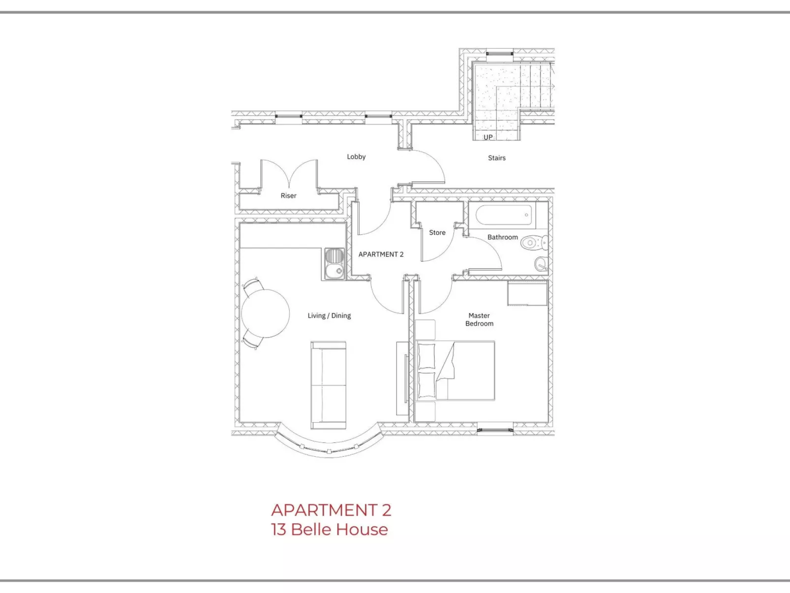 Belle House, Apt 2-Binnen