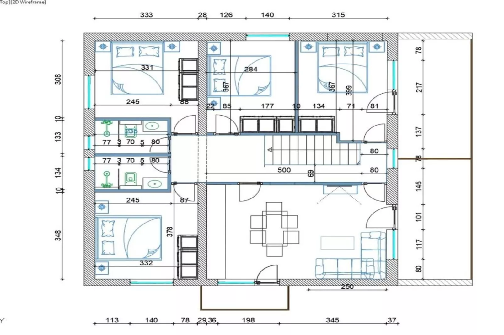 Four-Bedroom Apartment With Sea View