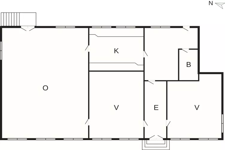 5 sterren vakantie huis in Gudhjem-Plattegrond
