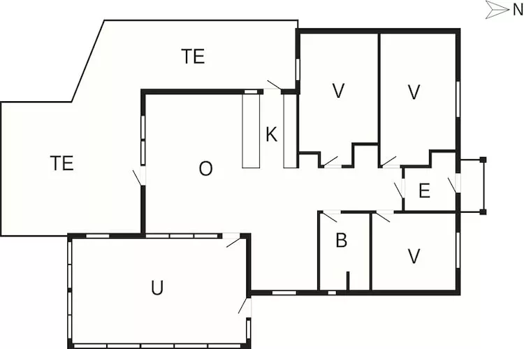 5 sterren vakantie huis in Hals-Plattegrond