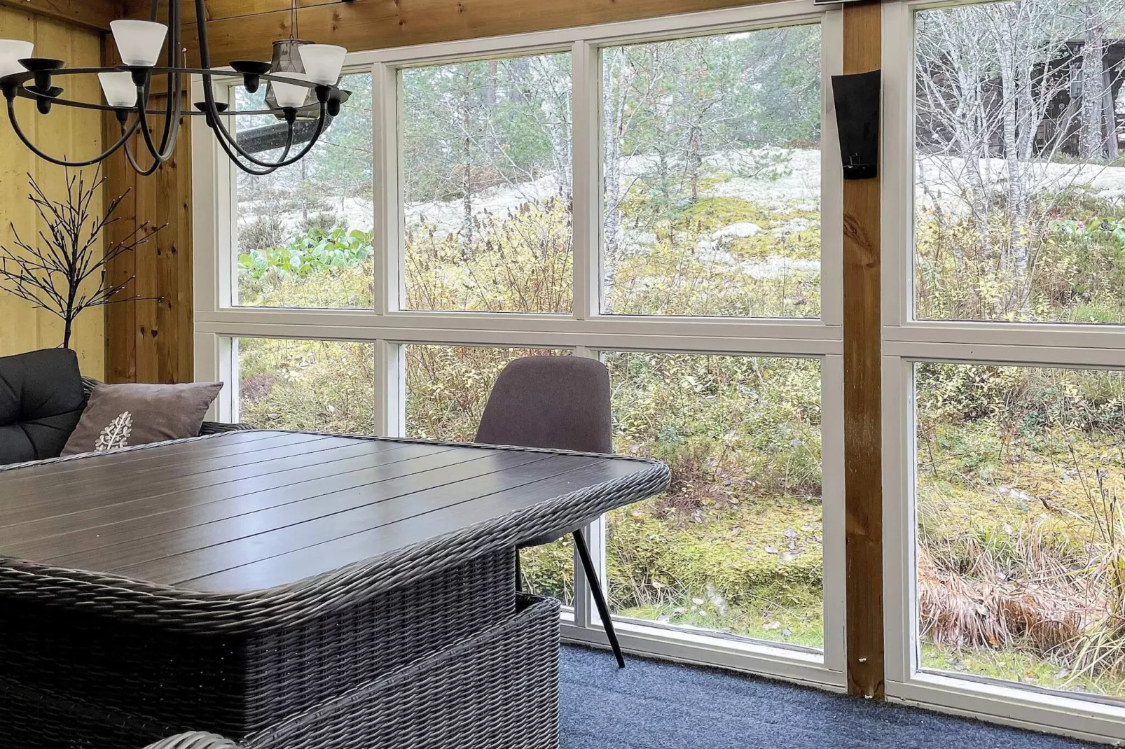 Gezellig toevluchtsoord in het bos met bubbelbad-Buitenlucht