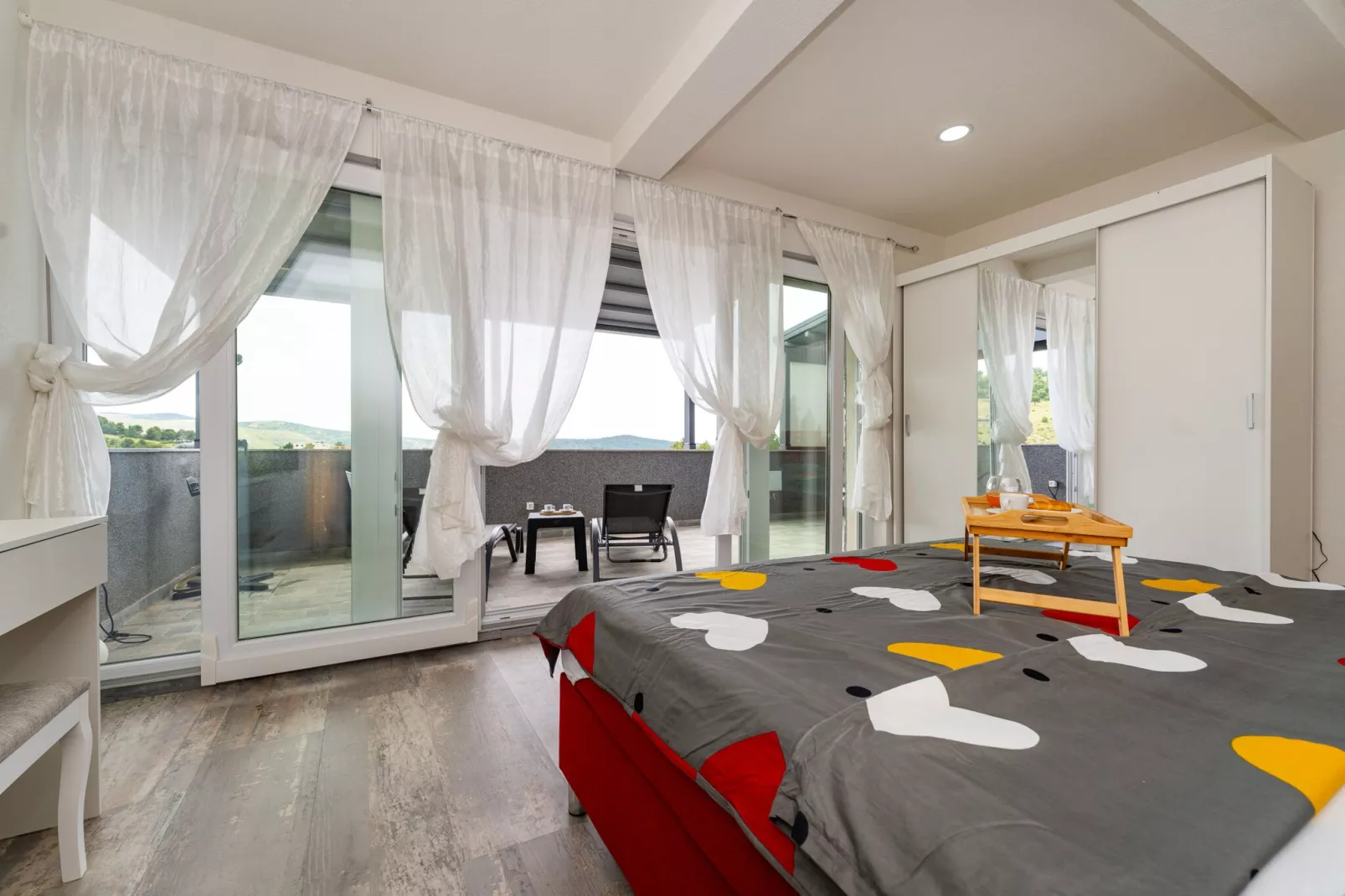 Sea view penthouse Nikita-Slaapkamer