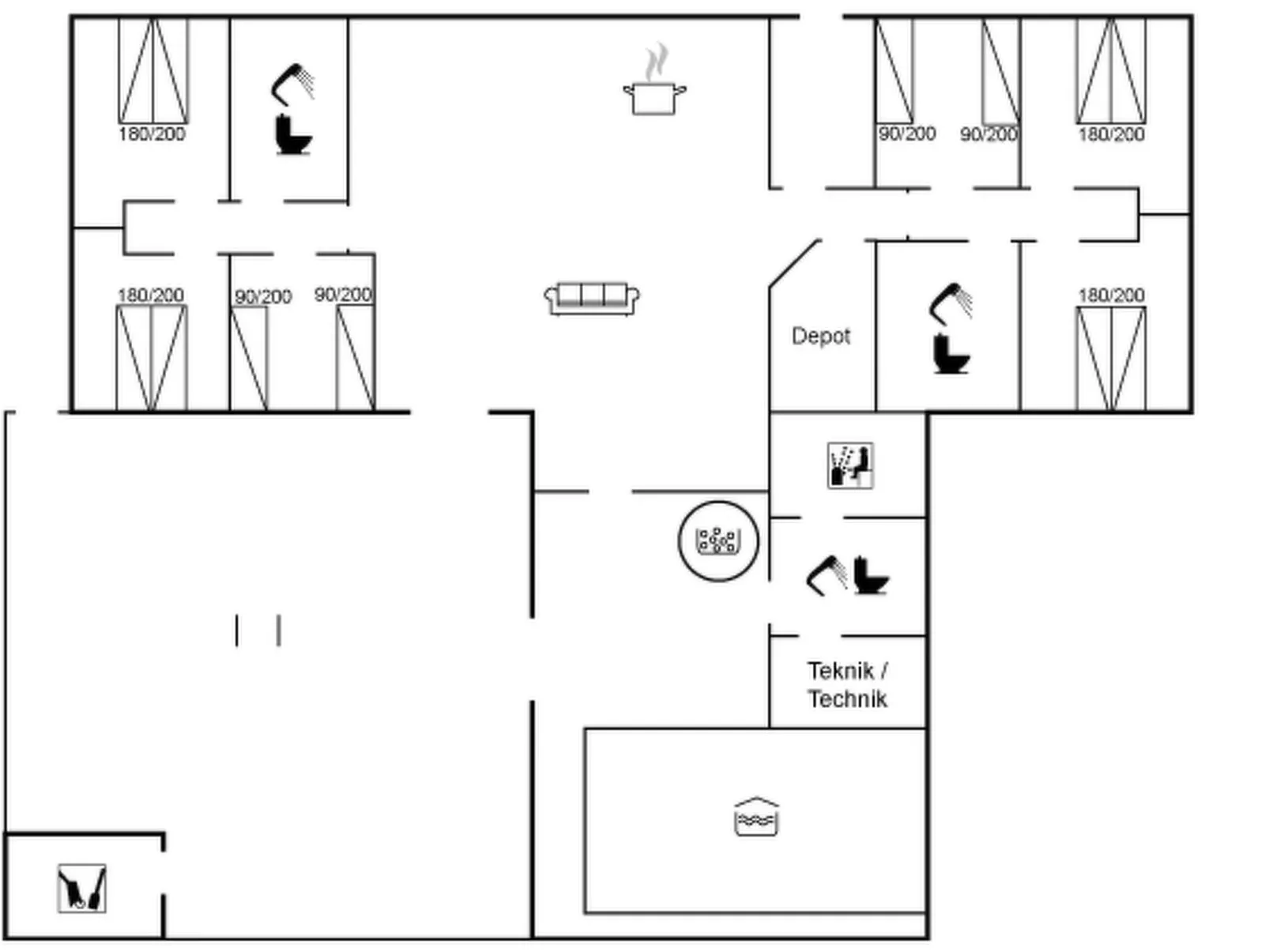 "Krok" - 1.2km from the sea-Binnen