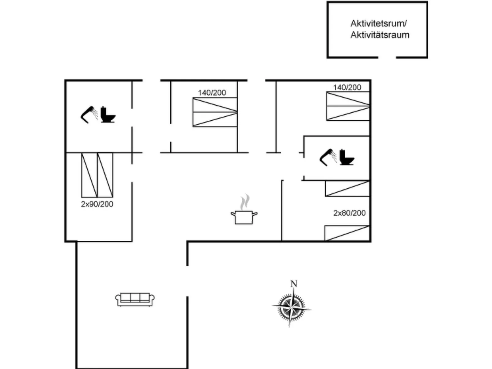 "Amdi" - 1.3km from the sea-Binnen