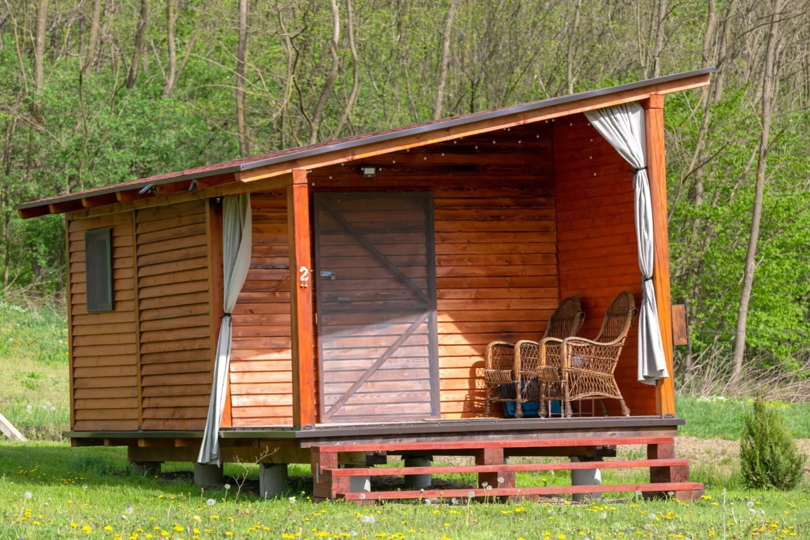 Robinzonski Kamp Hofman - Private Bungalow-Buitenlucht
