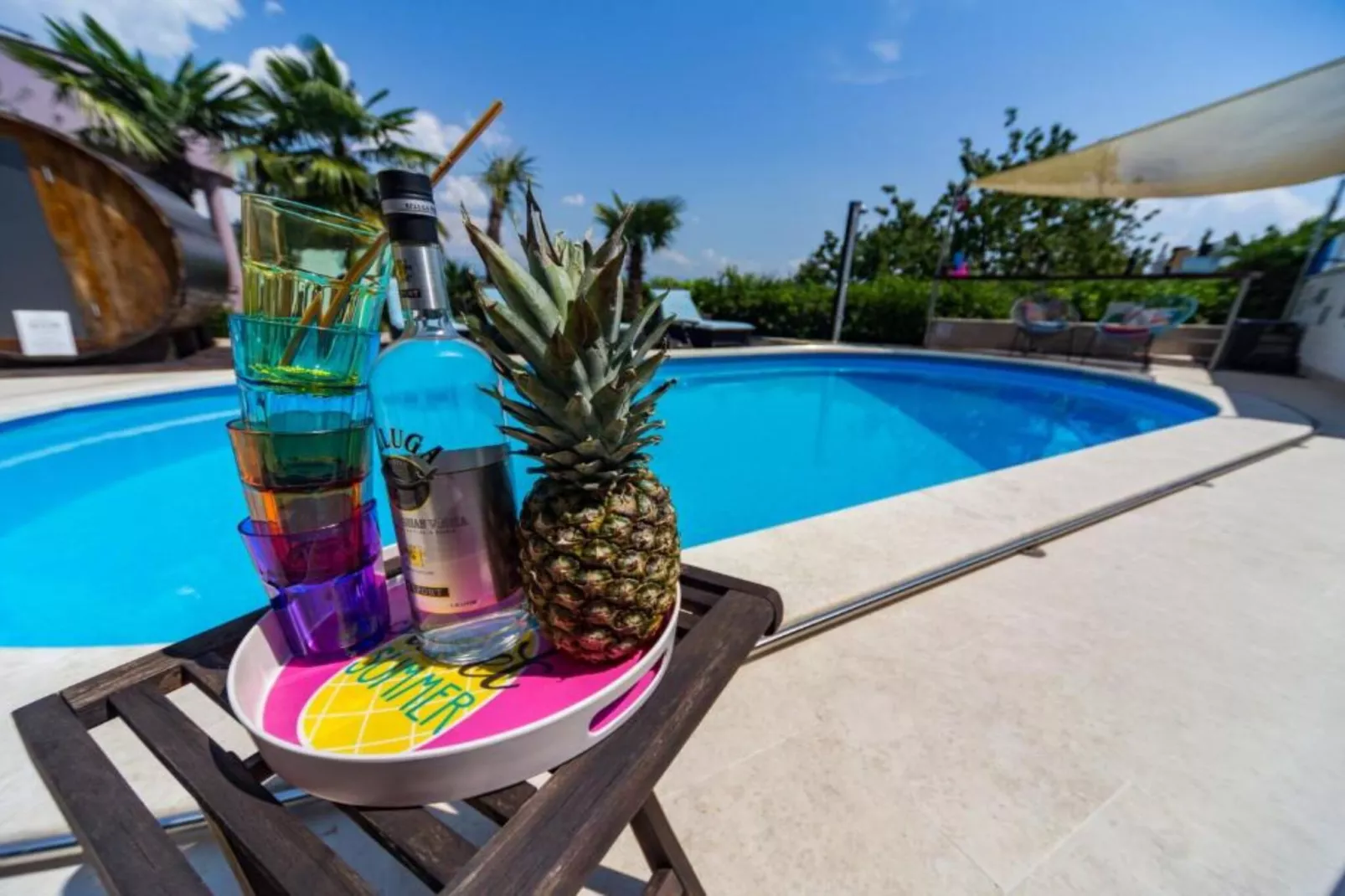 Apartments Melanie - Oprić Hills  Three bedroom apartment with balcony and sea view (A)-Zwembad