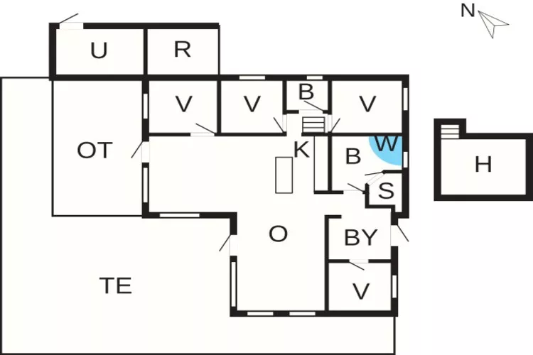 5 sterren vakantie huis in Glesborg-Plattegrond