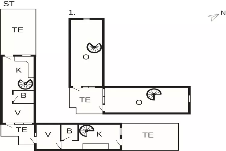5 sterren vakantie huis in Dannemare-Plattegrond