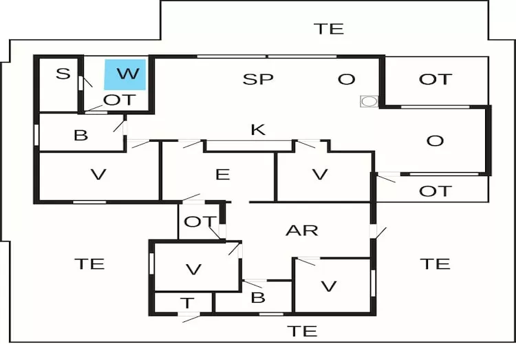 12 persoons vakantie huis in Haderslev-Plattegrond