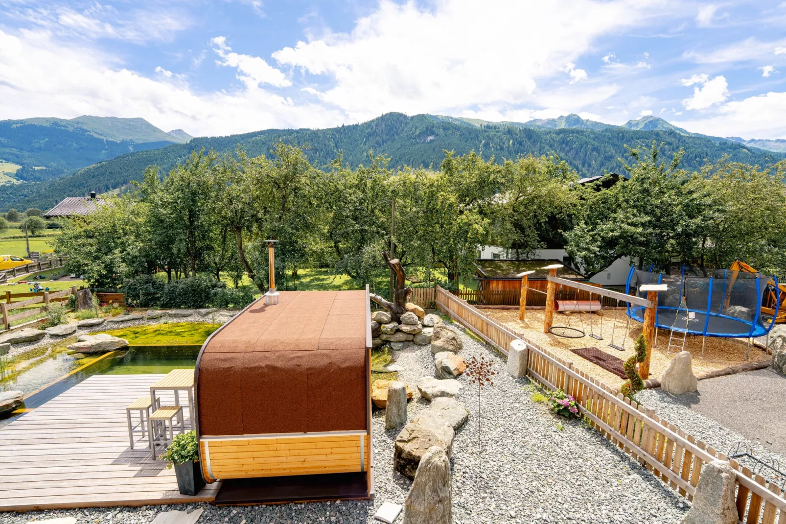 Bauernhaus Guggengut-Uitzicht zomer