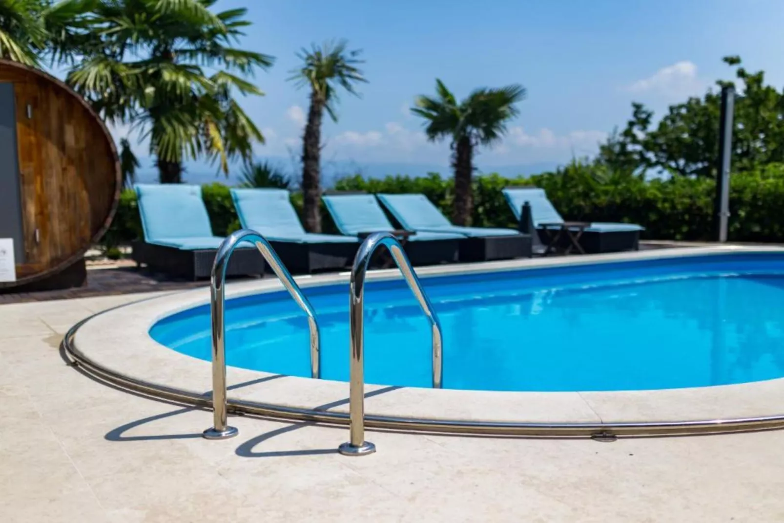 Apartments Melanie - Oprić Hills  Three bedroom apartment with balcony and sea view (A)-Zwembad