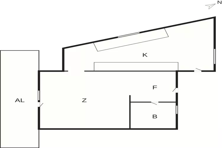5 sterren vakantie huis in Svaneke-Plattegrond