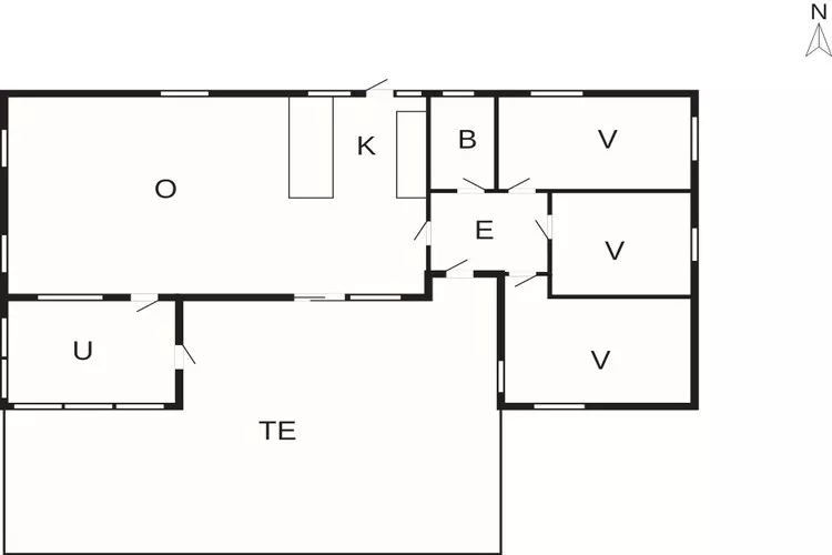 5 sterren vakantie huis in Hornbæk-Plattegrond