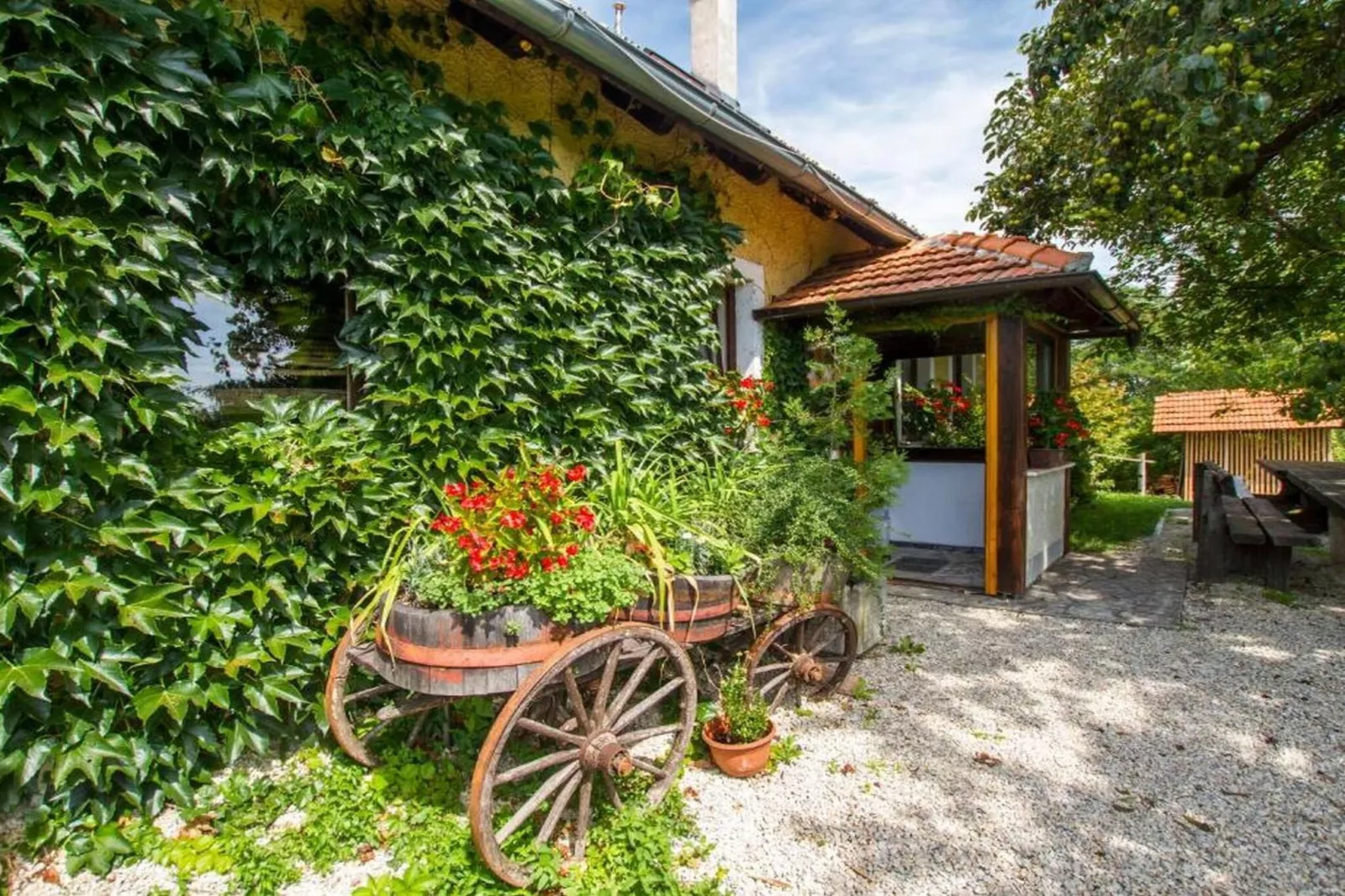 Rustic Charm Cottage Country House with Sauna - Five Bedroom  Holiday Home with Sauna-Buitenlucht