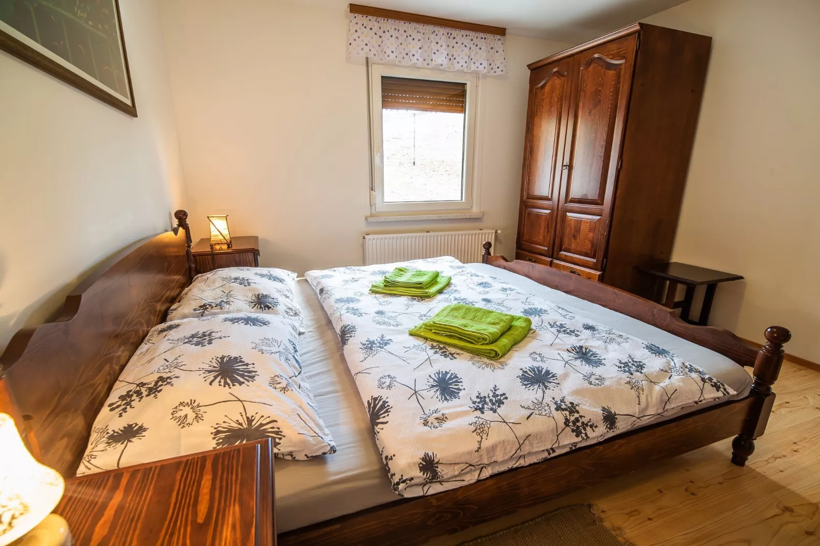 Holiday Home Slap with Sauna and BBQ - Two Bedroom Holiday Home-Slaapkamer