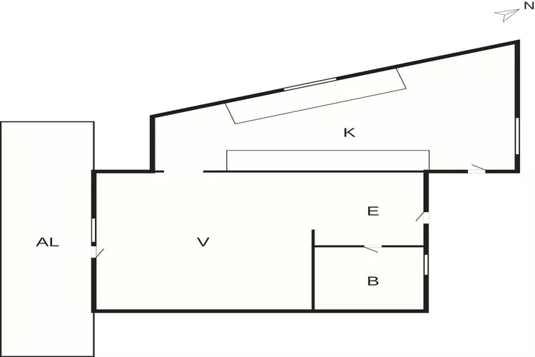 5 sterren vakantie huis in Svaneke-Plattegrond