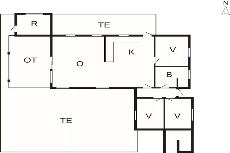 5 sterren vakantie huis in Hornbæk-Plattegrond
