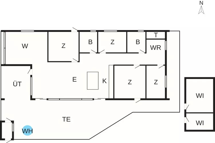 5 sterren vakantie huis in Hals-Plattegrond