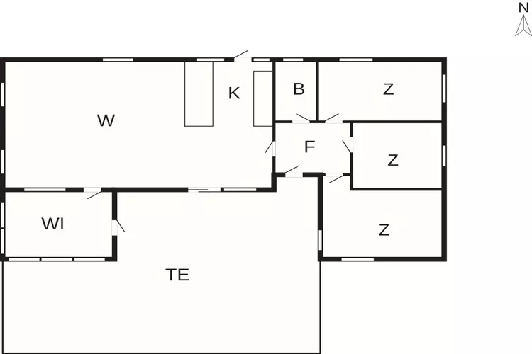5 sterren vakantie huis in Hornbæk-Plattegrond