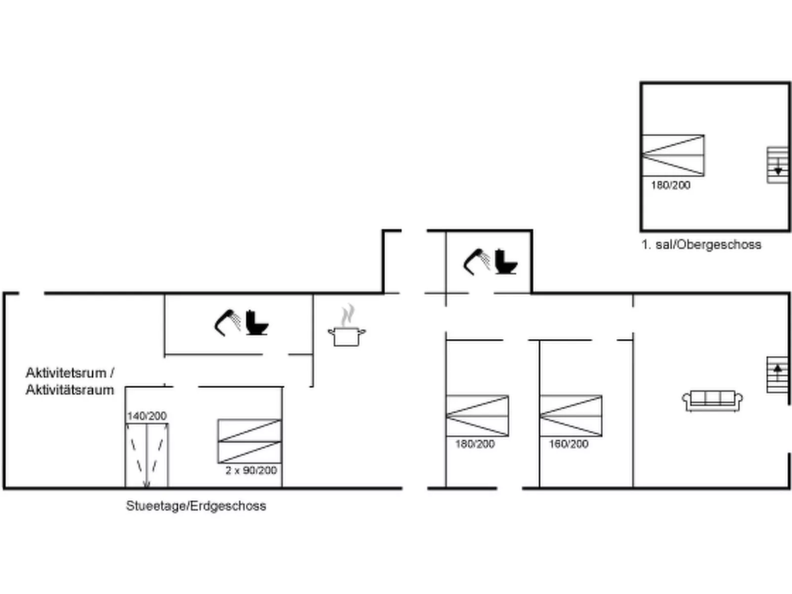 "Harre" - 300m from the sea-Binnen