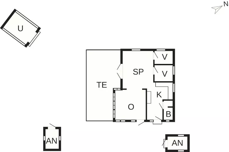 5 sterren vakantie huis in Børkop-Plattegrond