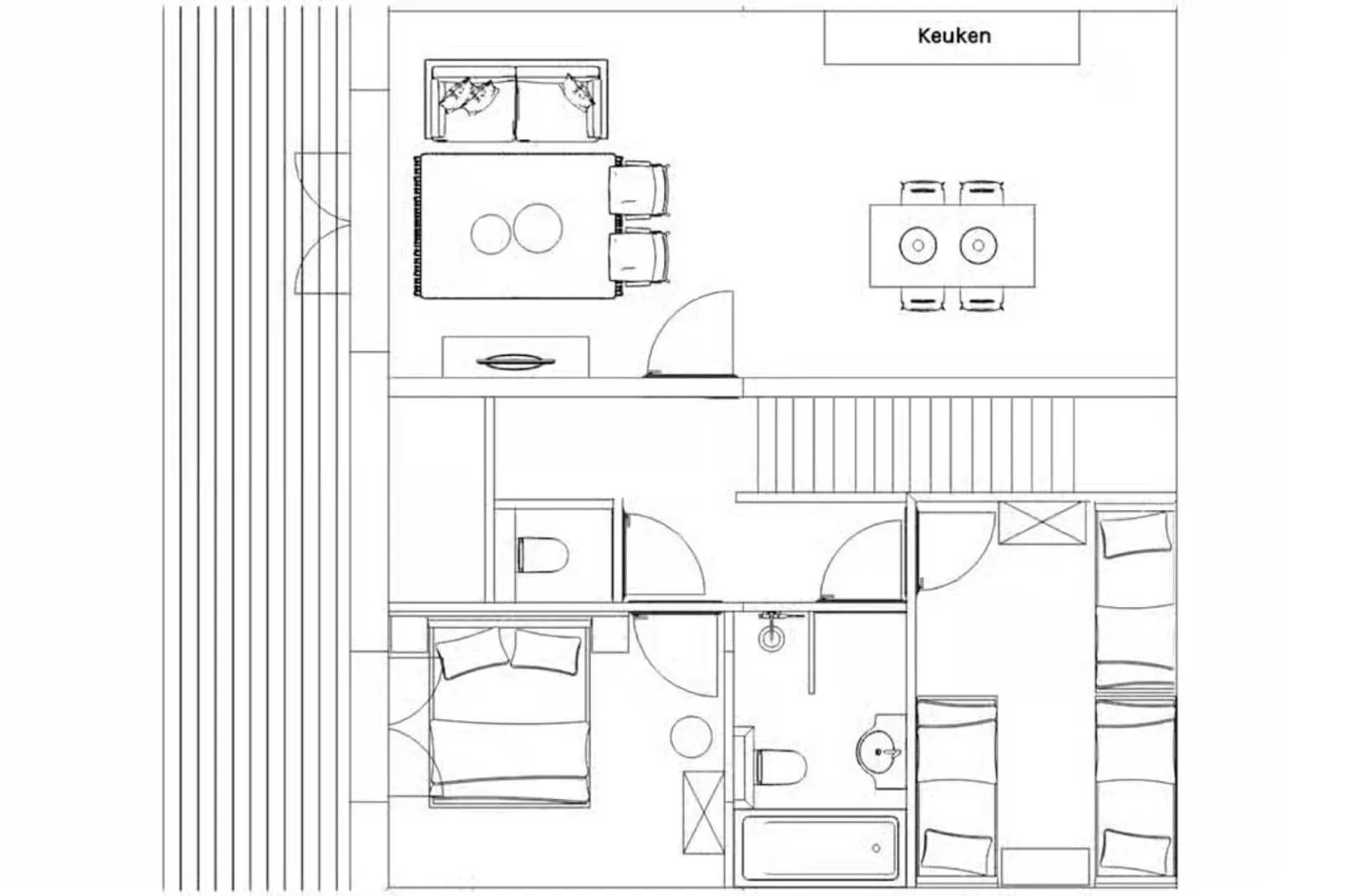 Plein 40 Lodge 5-Plattegrond