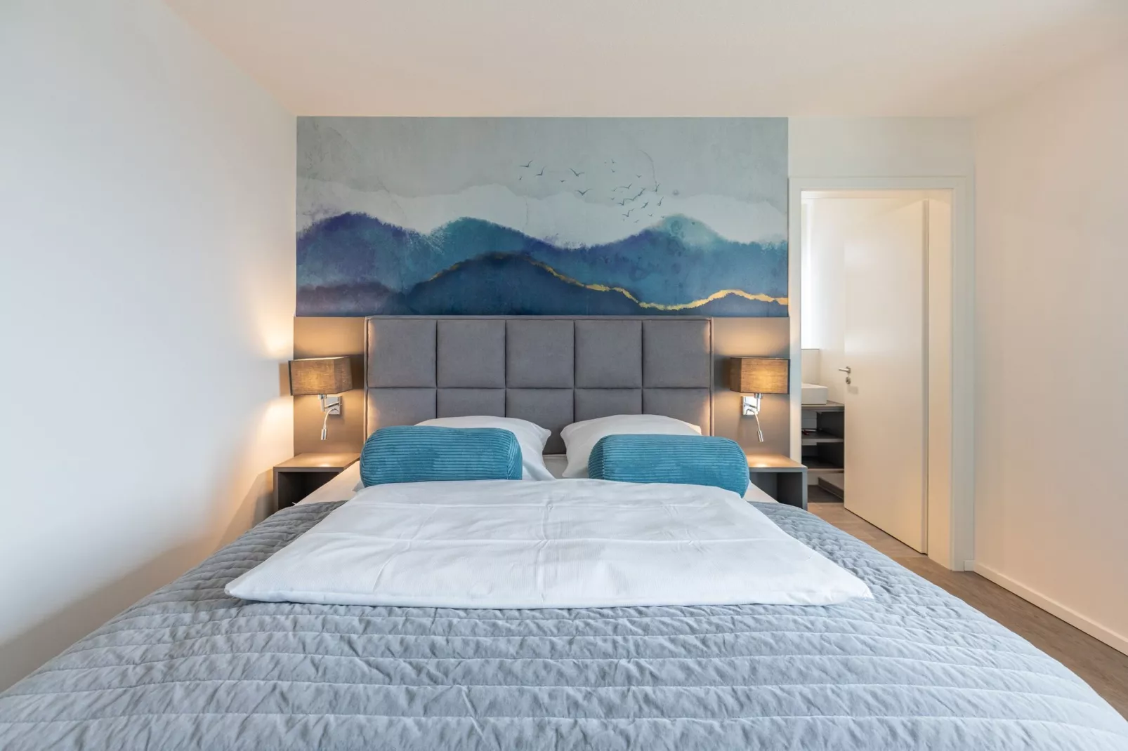 Deichblick de Luxe auf Nordstrand-Slaapkamer