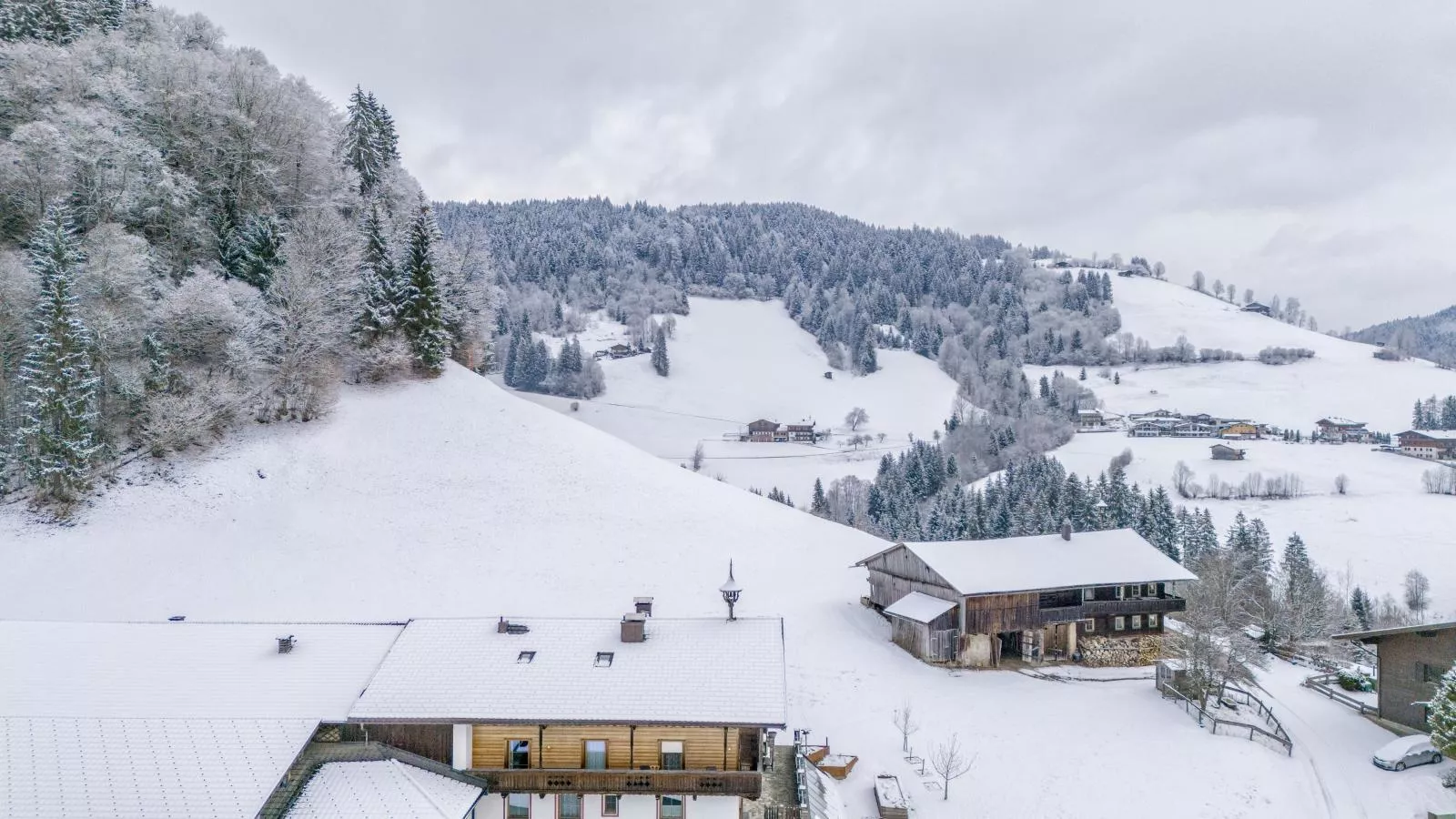 Tiroler Bergtraum Top 1 und 2-Uitzicht winter