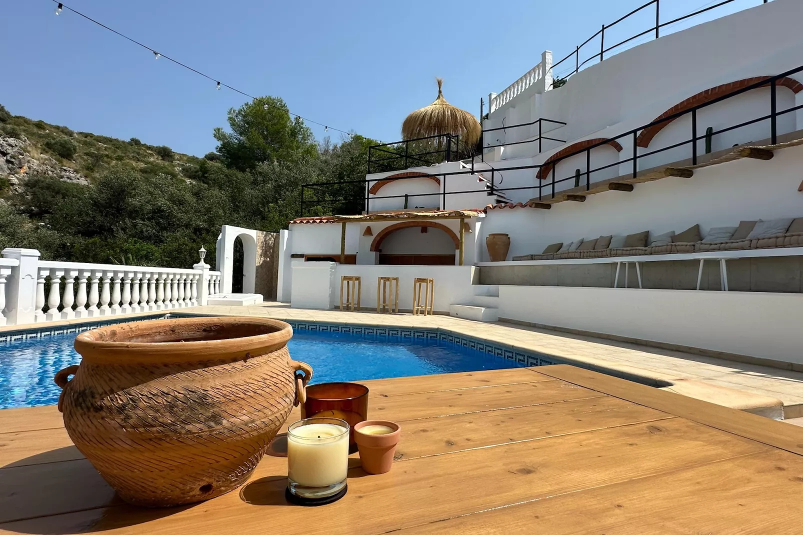 Villa Vista Pedreguer-Tuinen zomer