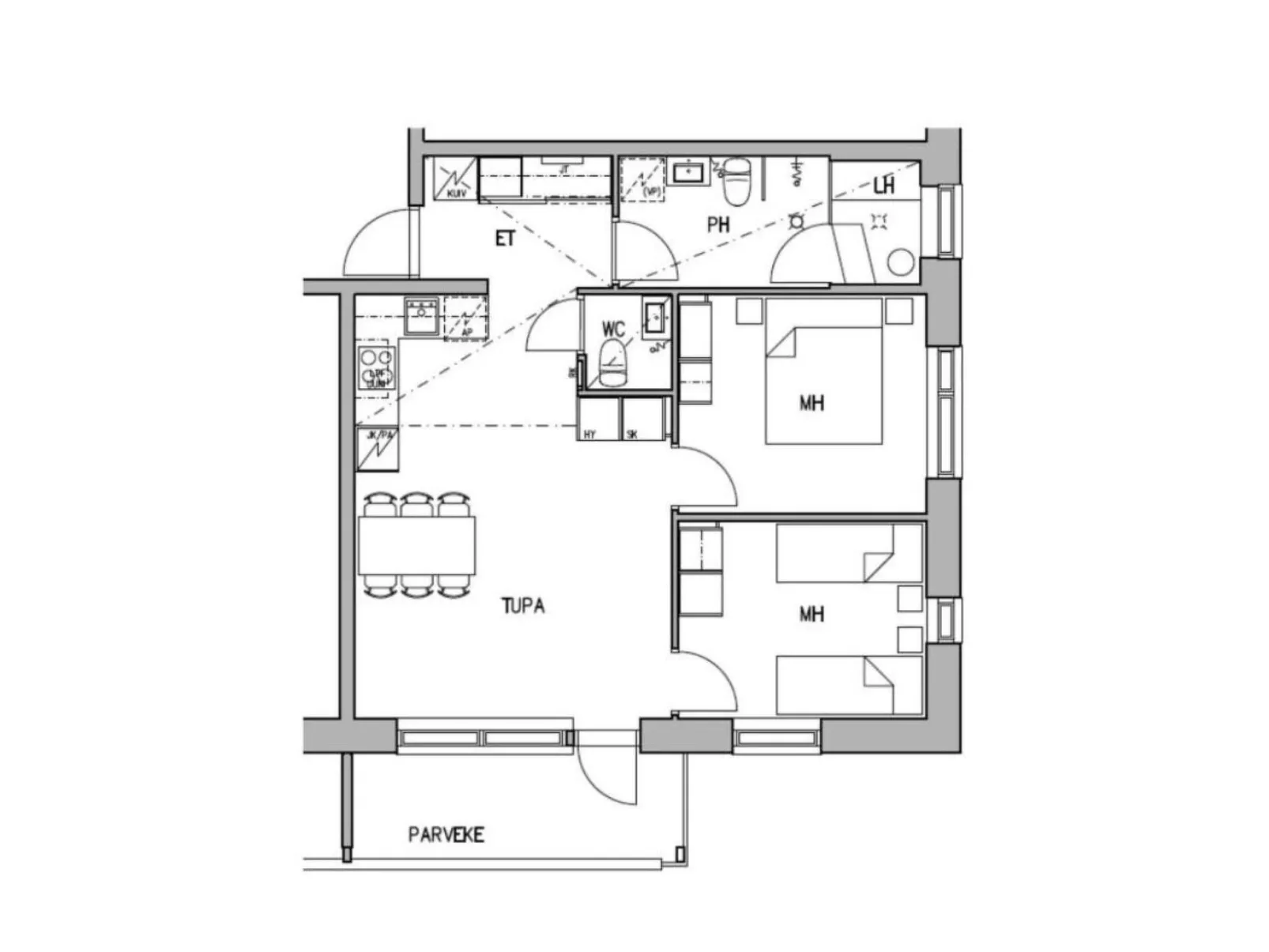 Levin kunkku c6-Binnen