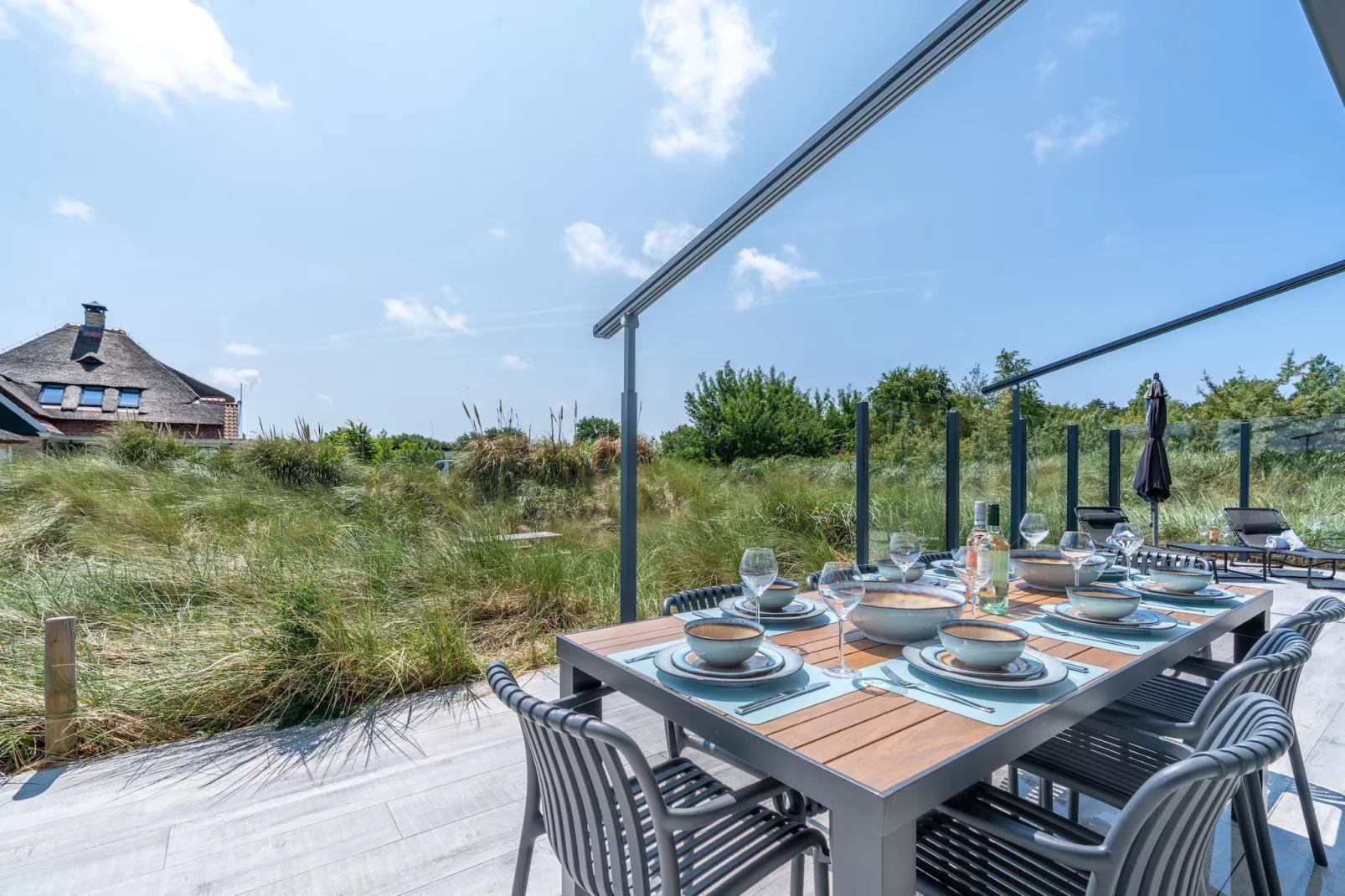 Strandvilla Hygge-Terrasbalkon