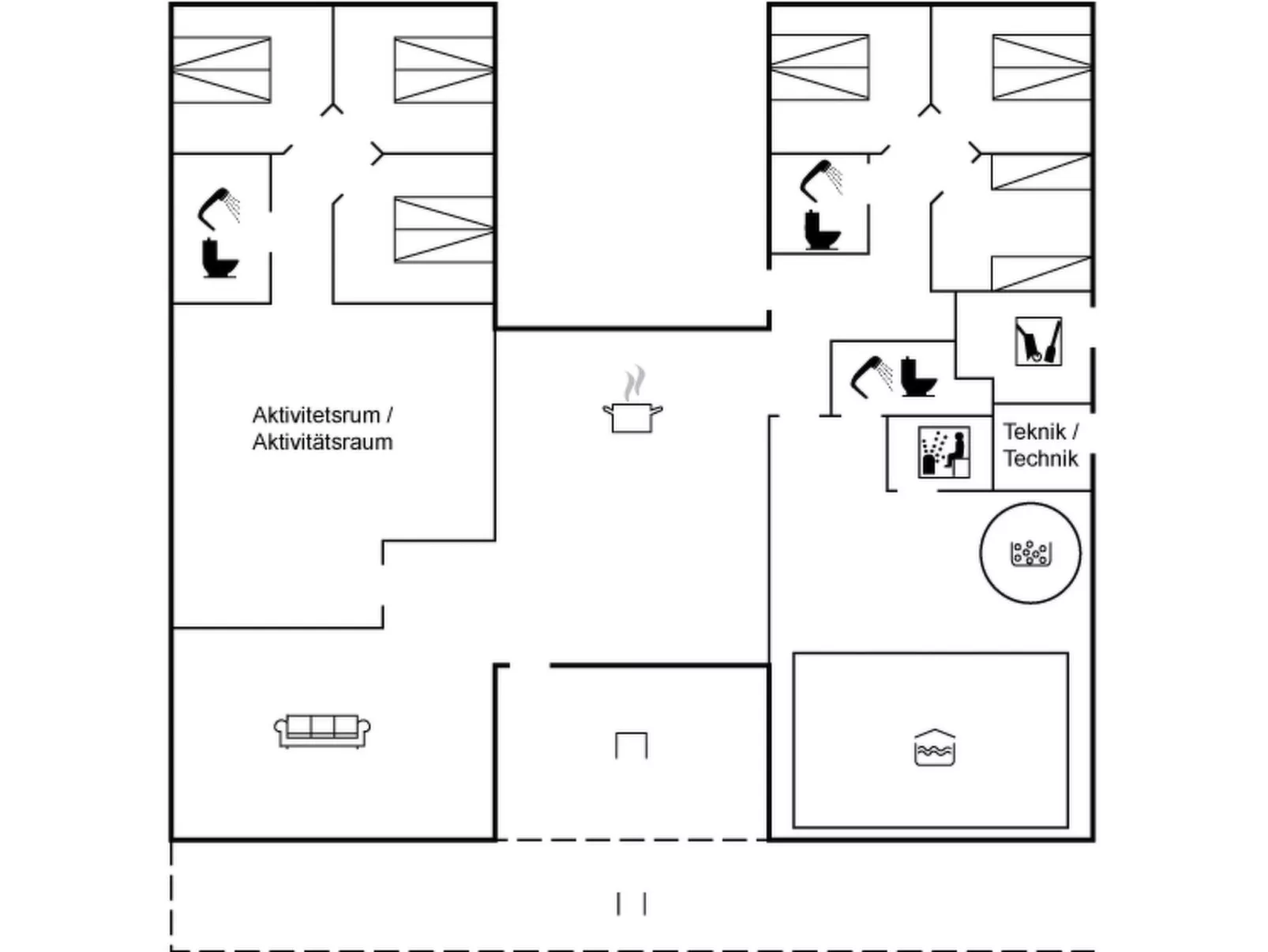 "Menja" - 1.4km from the sea-Binnen