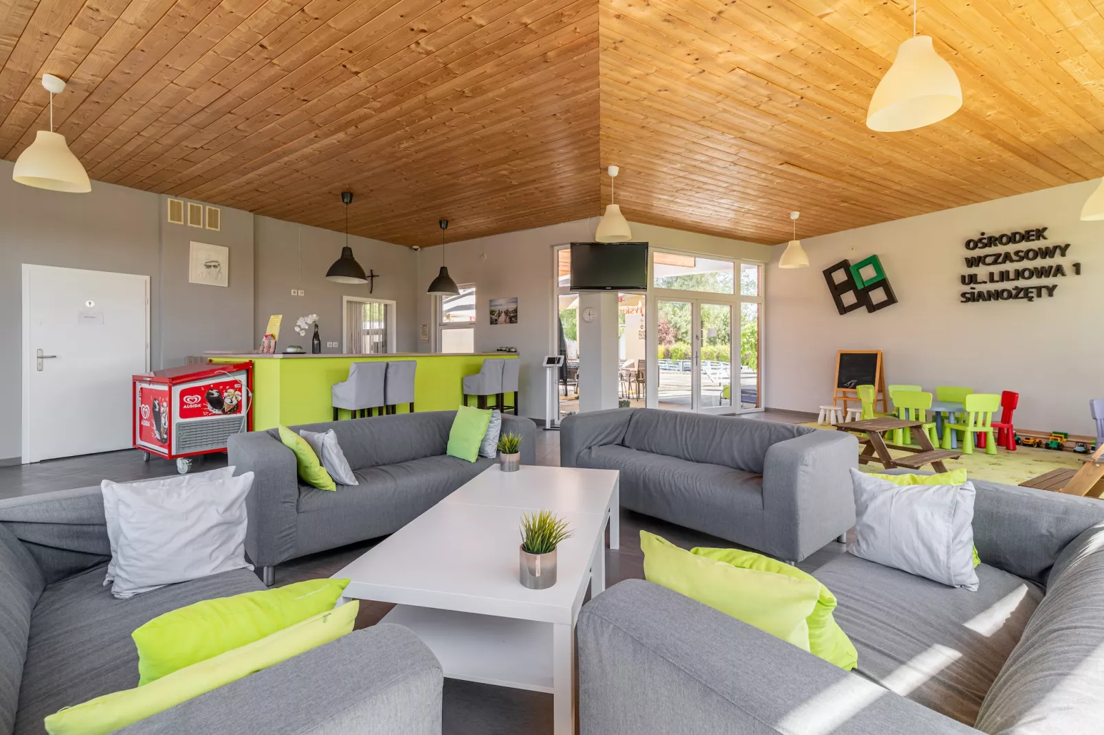 Domki wakacyjne z basenem Sianożąty-Parkfaciliteiten