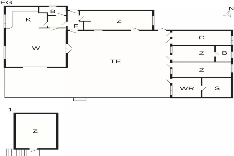 5 sterren vakantie huis in Nexø-Plattegrond