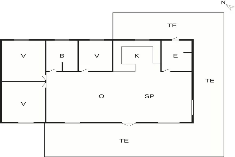 5 sterren vakantie huis in Nykøbing Sj-Plattegrond
