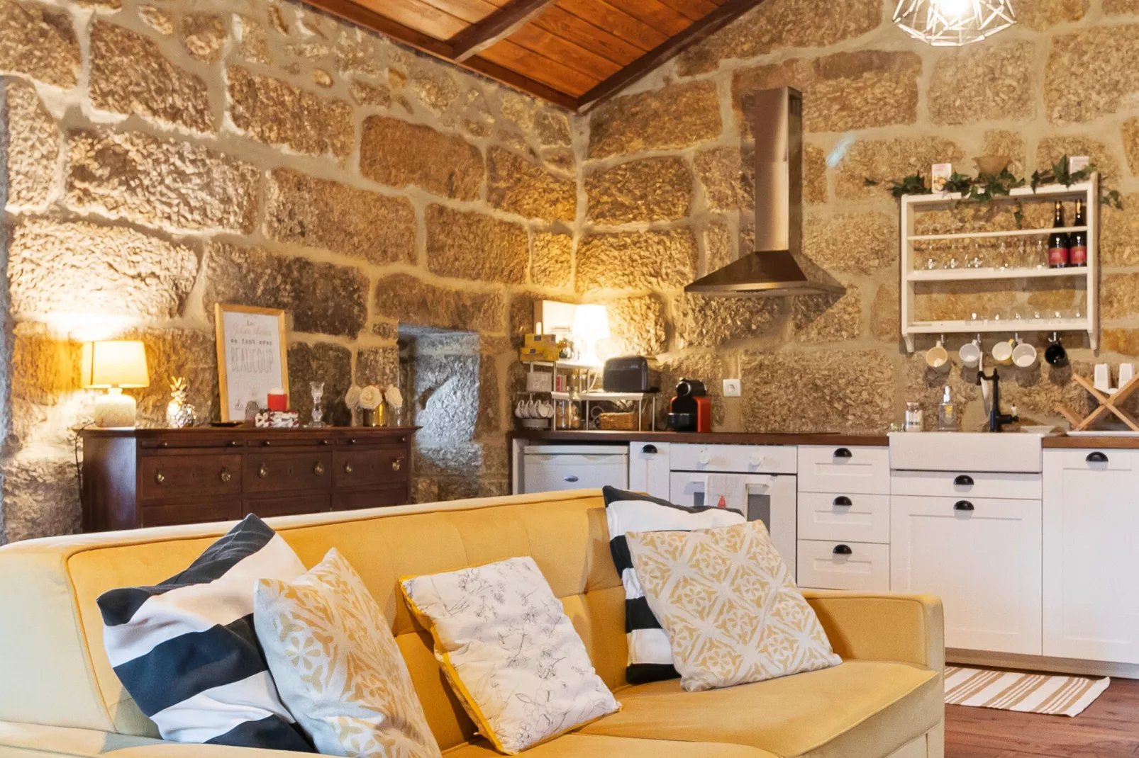 Abrigo do Mezio - Country House-Woonkamer