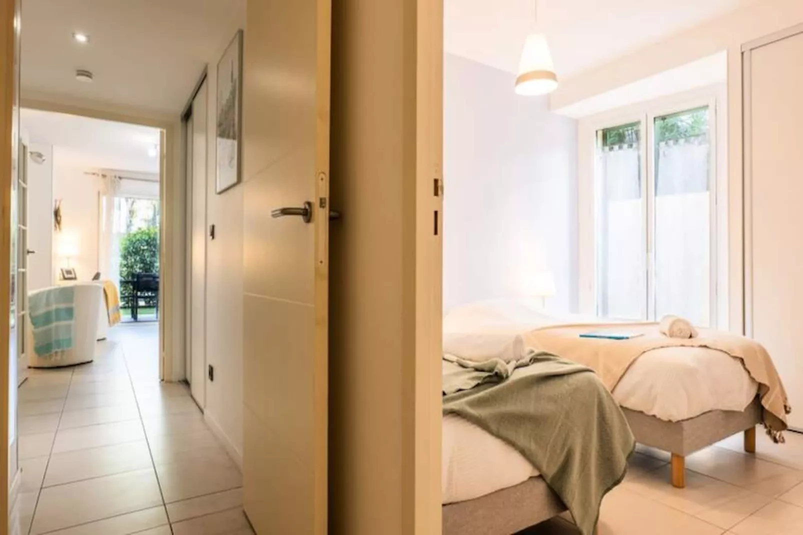 Résidence Rez-de-jardin Palm Beach, Piscine, Plages à Pied-Niet-getagd