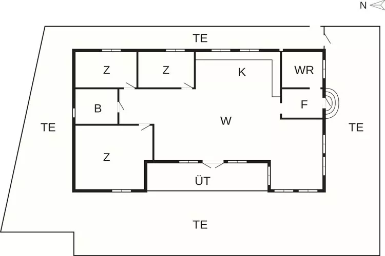 5 sterren vakantie huis in Hornbæk-Plattegrond