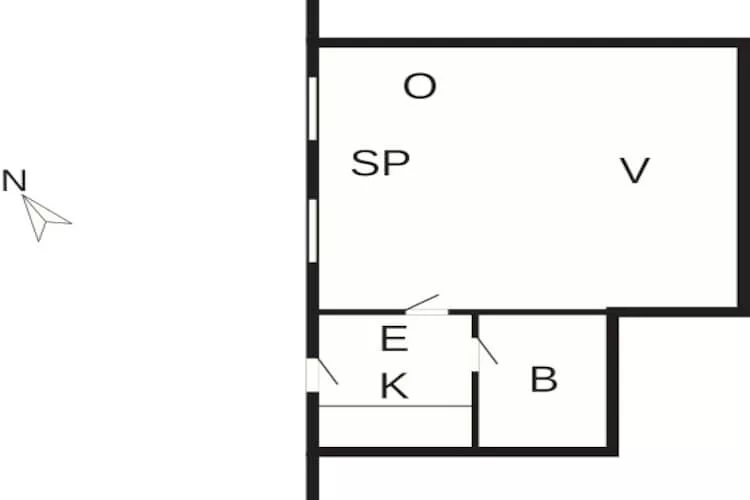 4 Personen vakantie huis in Højer-Plattegrond