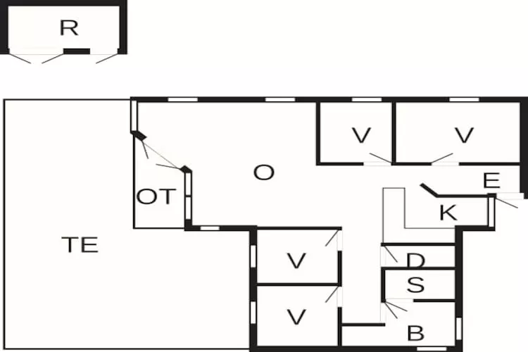 8 persoons vakantie huis in Vejby-Plattegrond