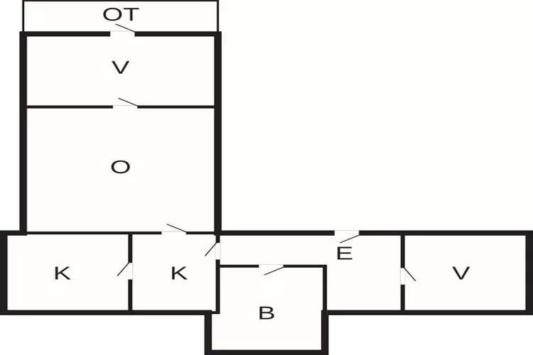 Gezellig vakantiehuis in Asserbo-Plattegrond