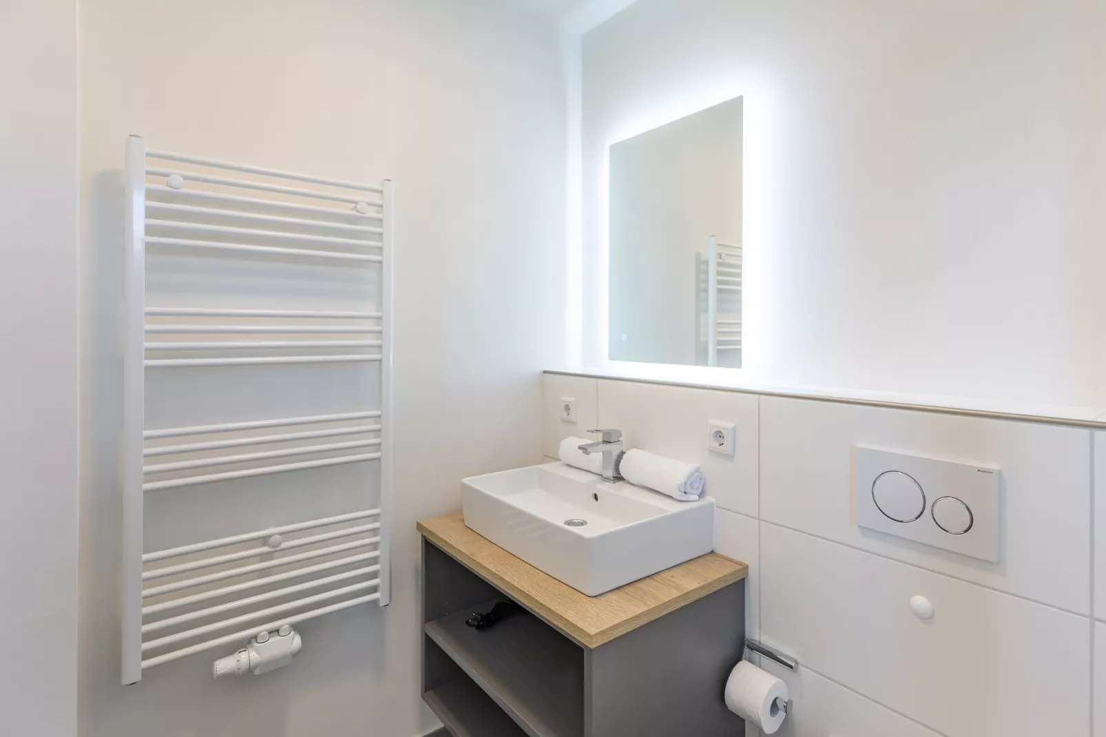 Sandbank de Luxe 7 auf Nordstrand-Badkamer