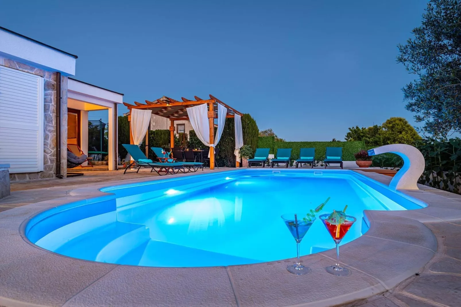 Sea view Villa Elia-Zwembad