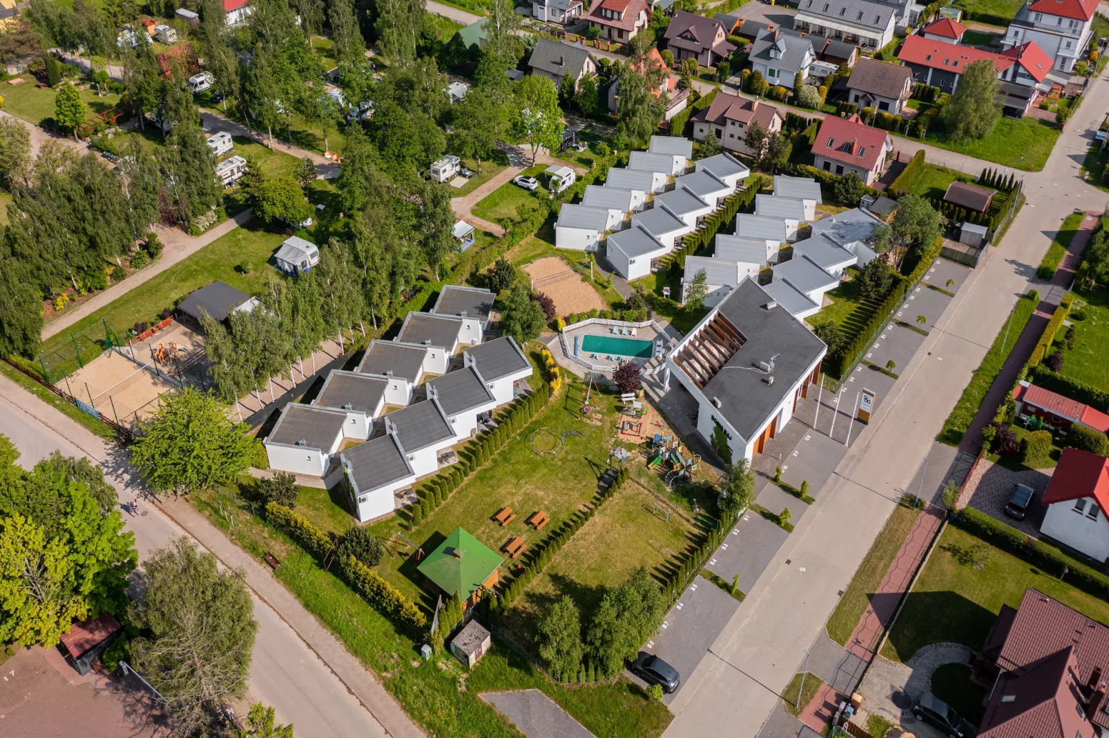 Domki wakacyjne z basenem Sianożąty-Buitenkant zomer