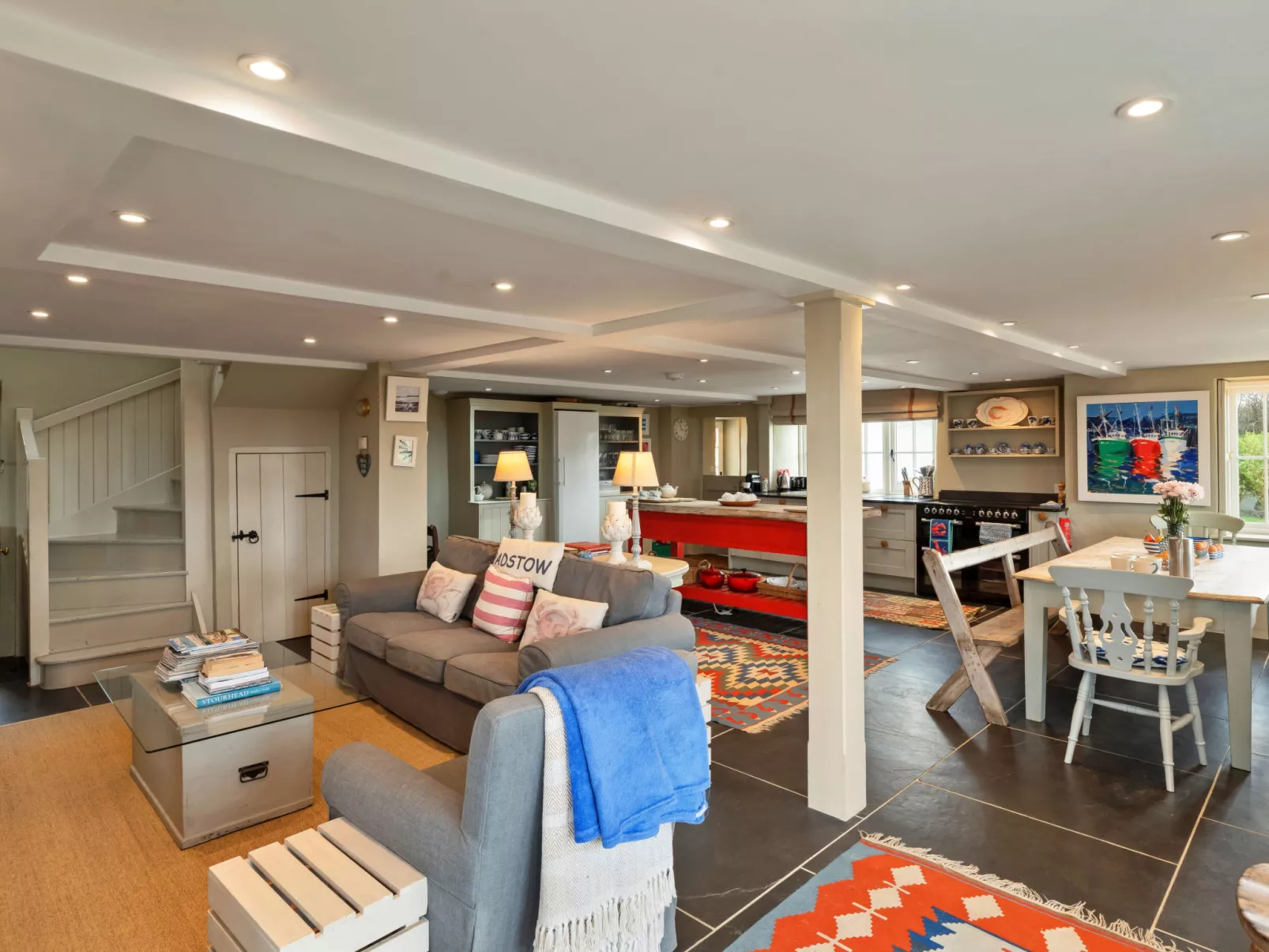 St Eval School House-Binnen