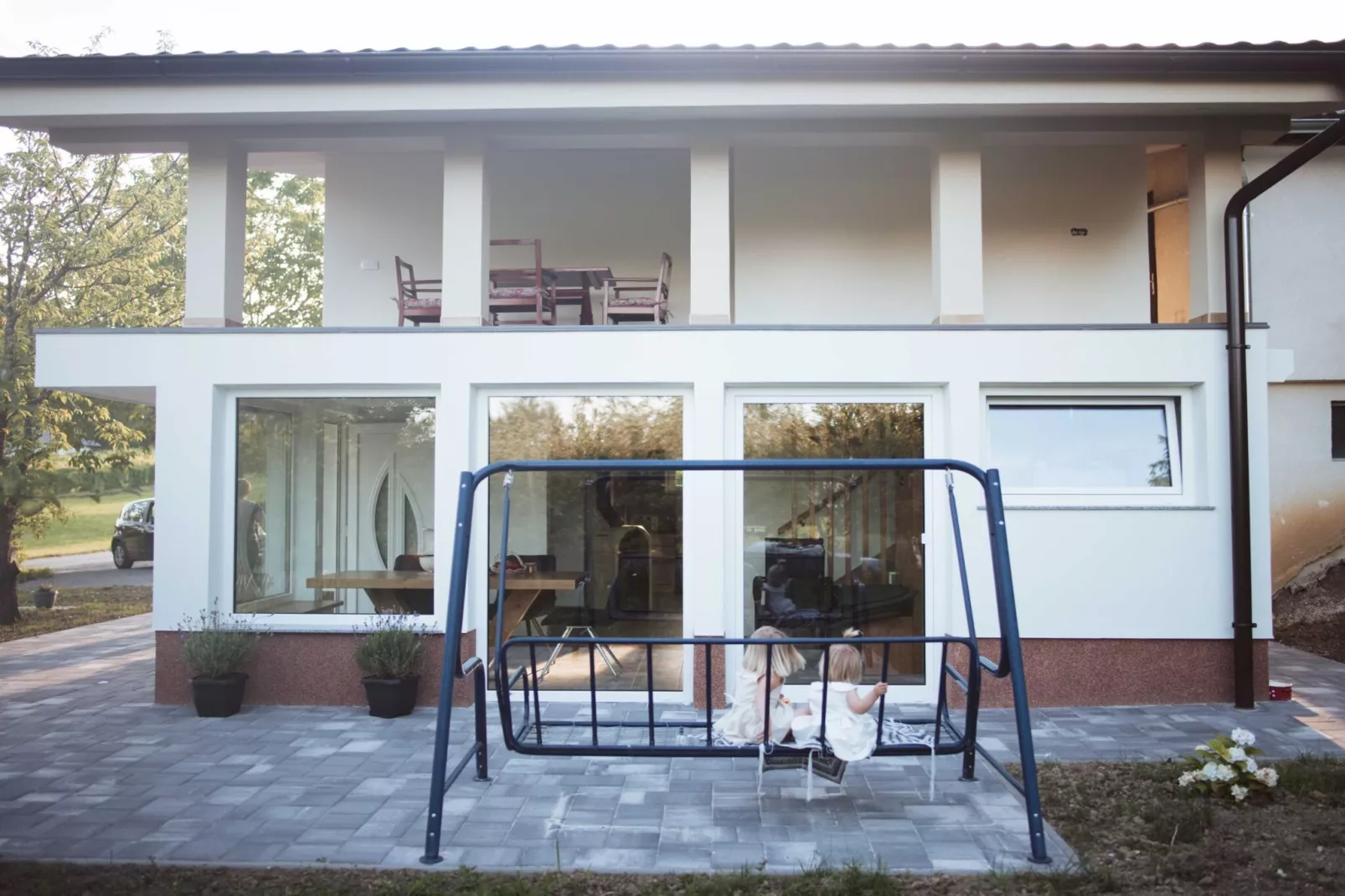 Cozy Holiday Home with Fireplace and Scenic Hills in Bistrica ob Sotli - Two Bedroom Holiday Home-Buitenlucht