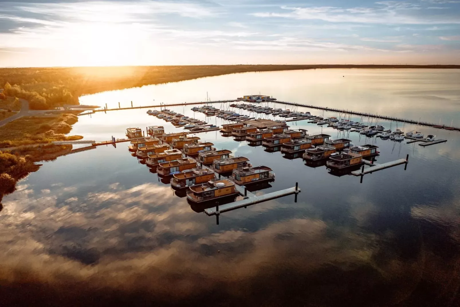 Hausboot am Bärwalder See-Gebieden zomer 5km