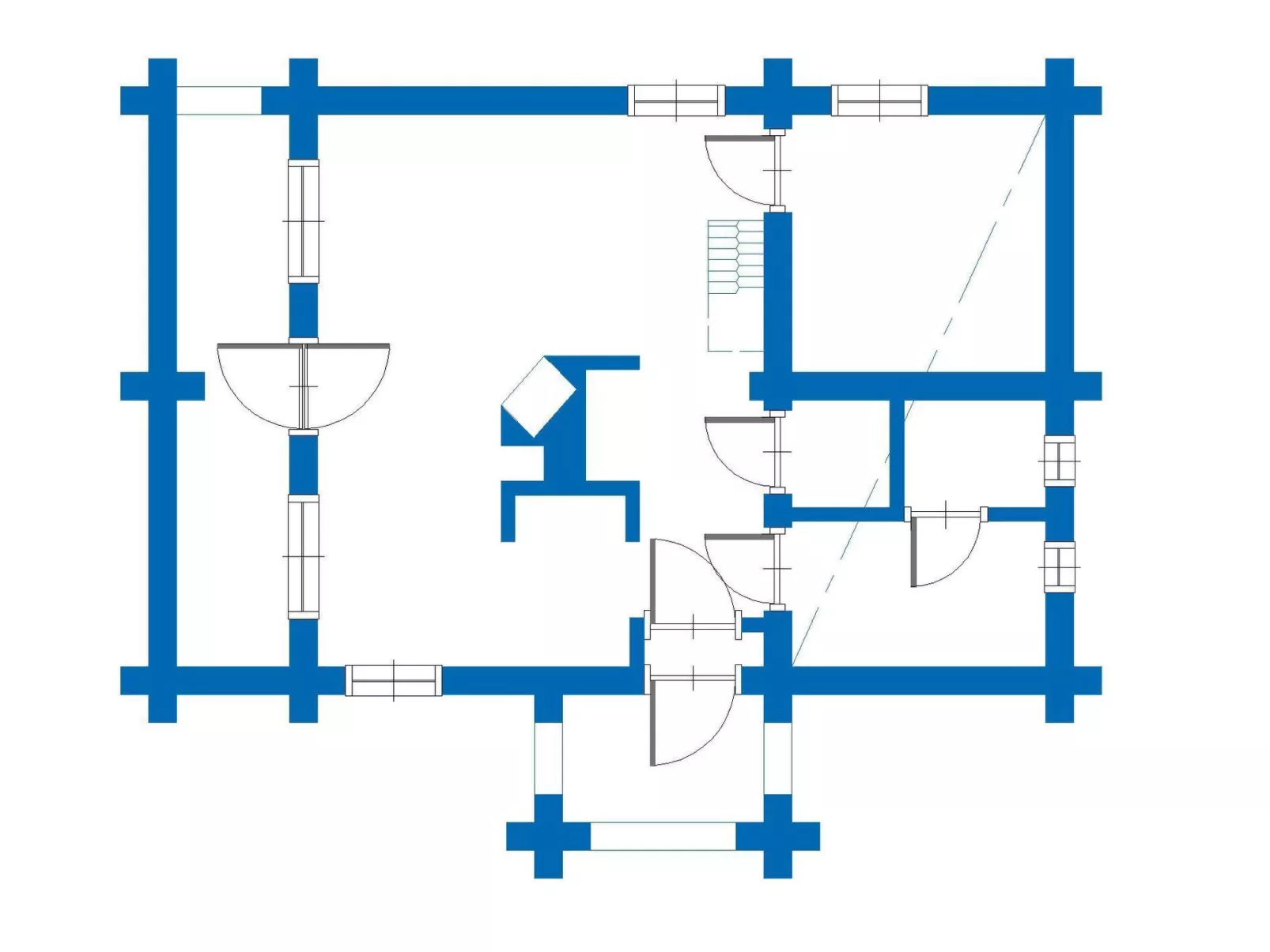 Honkapirtti, vuotunki-Binnen