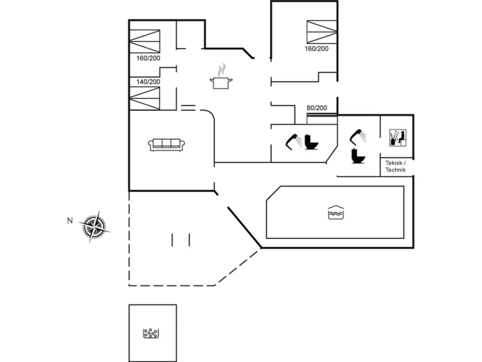 "Ellie" - 700m from the sea-Binnen