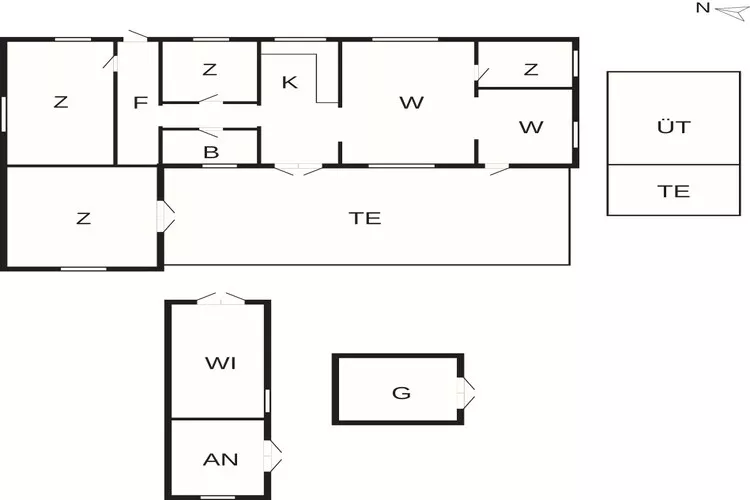 5 sterren vakantie huis in Væggerløse-Plattegrond